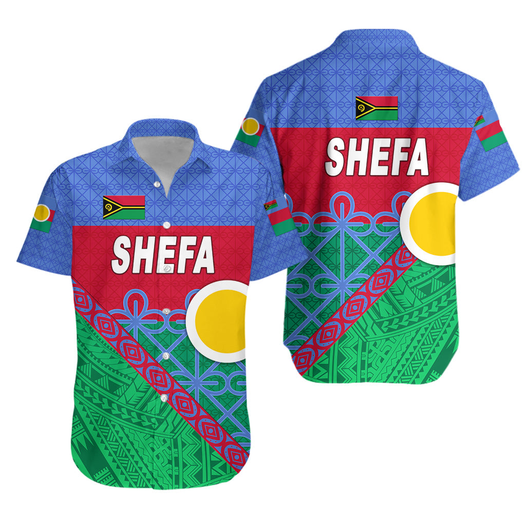 Shefa Province Hawaiian Shirt Vanuatu Pattern Unique Style LT8 Unisex Blue - Polynesian Pride