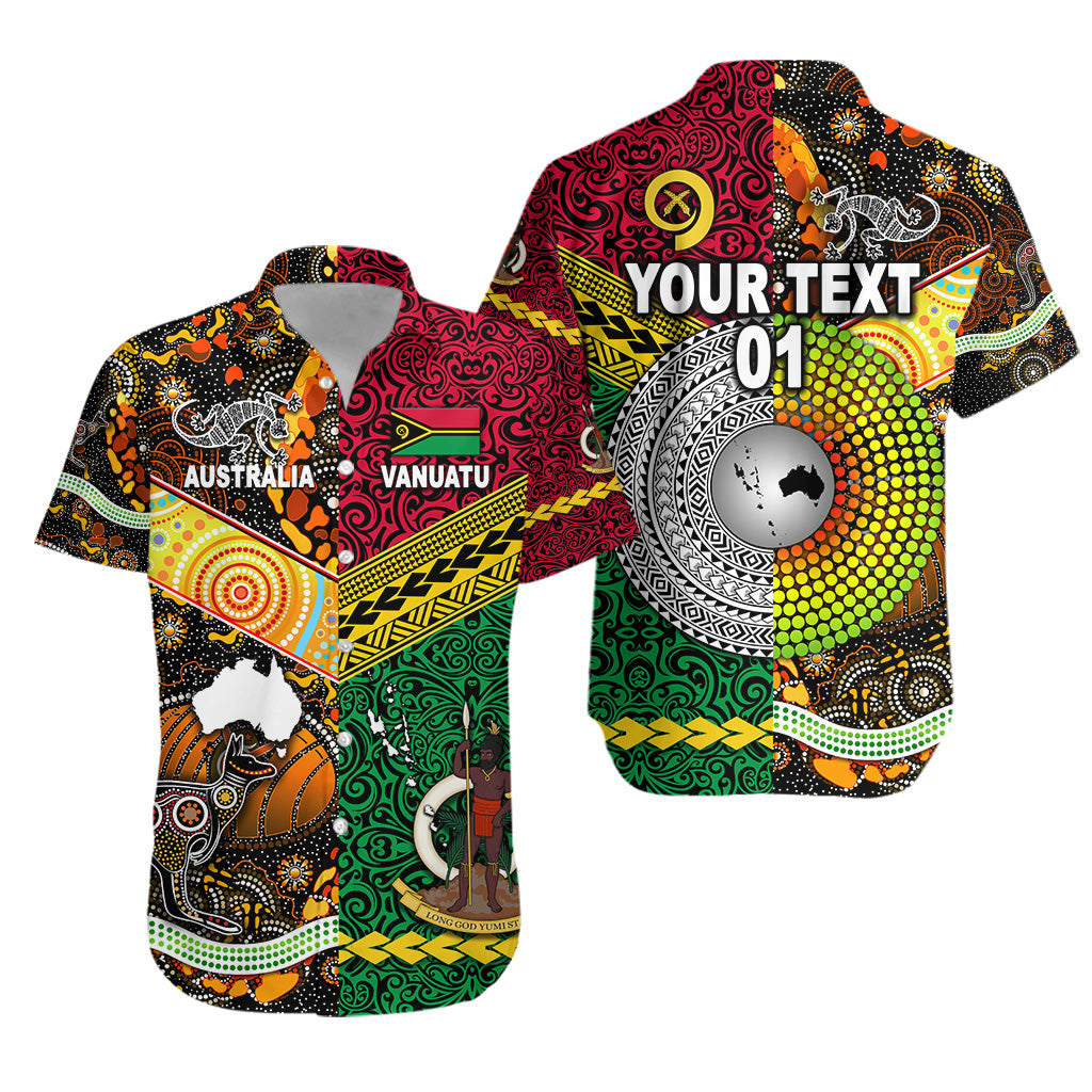 (Custom Personalised) Vanuatu And Australia Hawaiian Shirt Together LT8 - Polynesian Pride