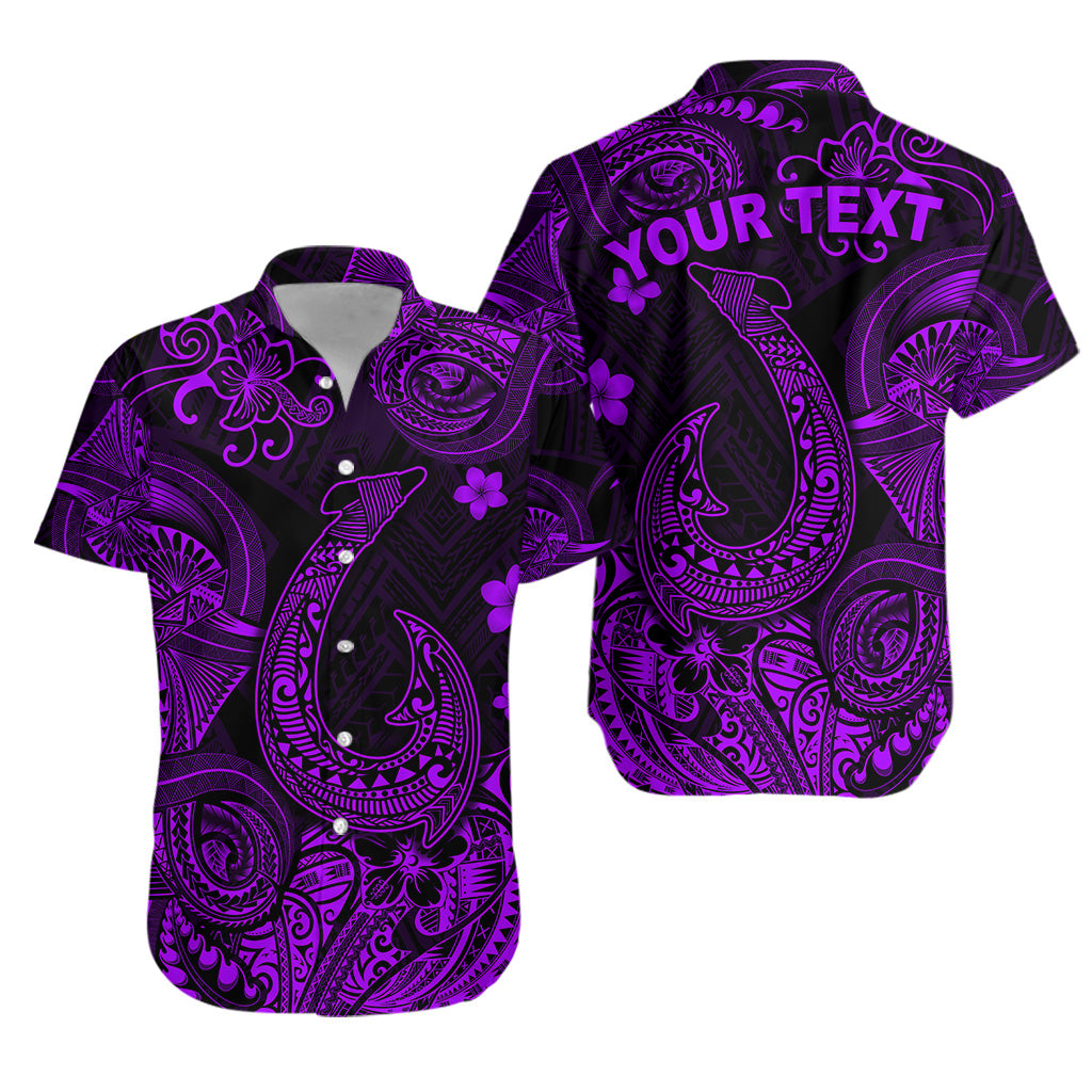 (Custom Personalised) Hawaii Fish Hook Polynesian Hawaiian Shirt Unique Style - Purple LT8 - Polynesian Pride