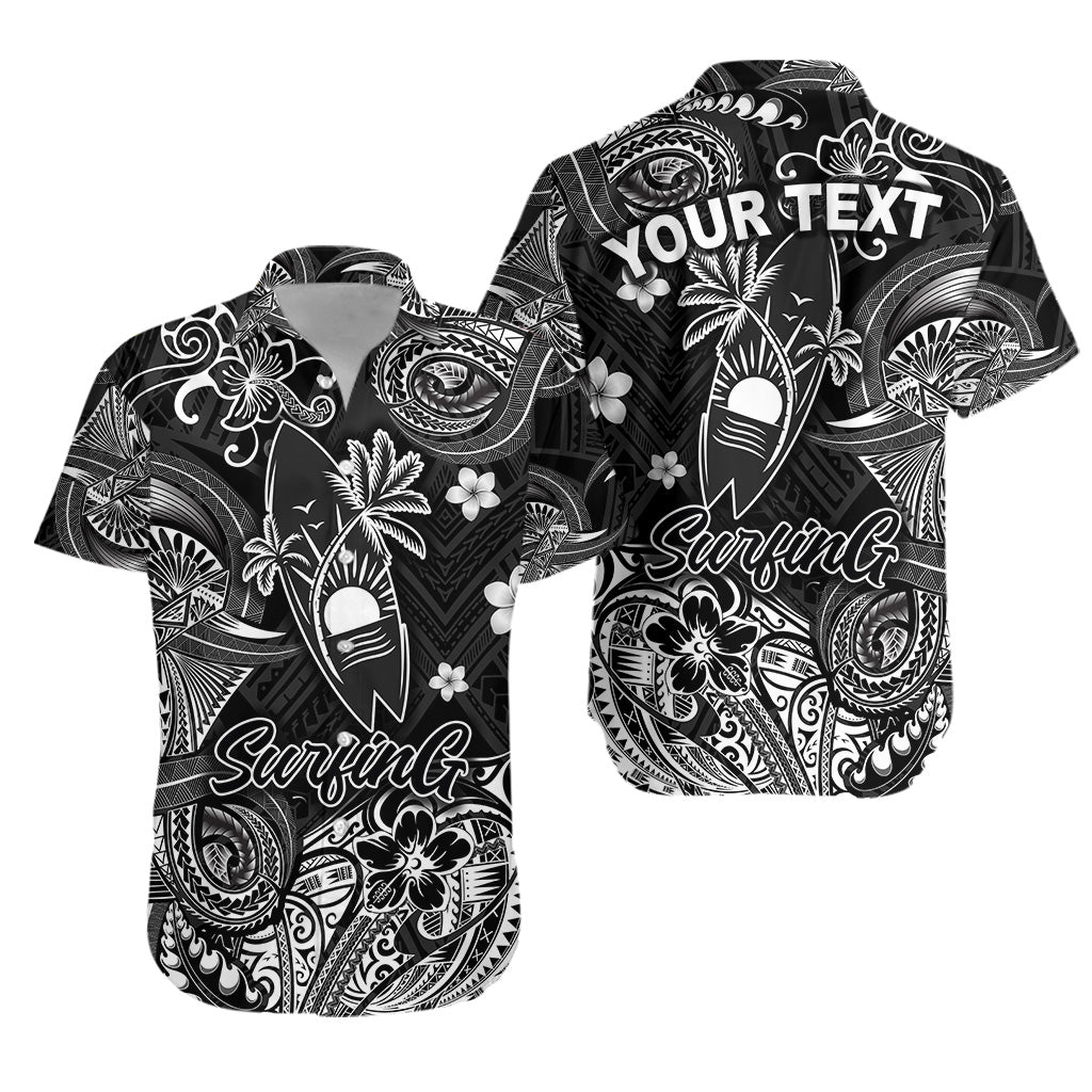 (Custom Personalised) Hawaii Surfing Polynesian Hawaiian Shirt Unique Style - Black LT8 - Polynesian Pride