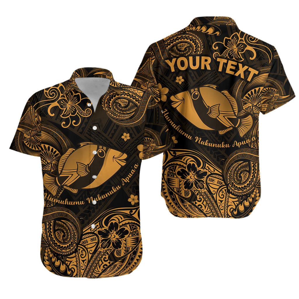 (Custom Personalised) Hawaii State Fish: Humuhumu Nukunuku Apua'a Polynesian Hawaiian Shirt Unique Style - Gold LT8 - Polynesian Pride