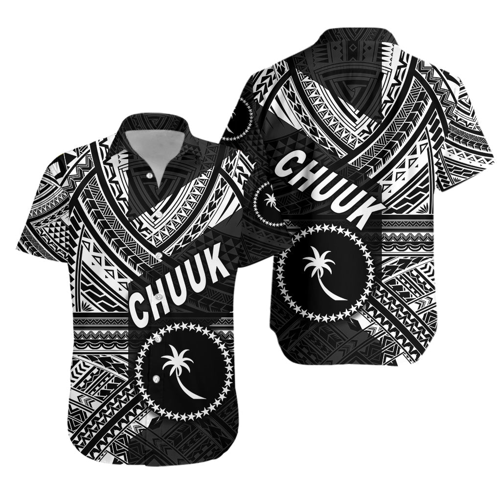 FSM Chuuk Hawaiian Shirt Original Style - Black LT8 Unisex Black - Polynesian Pride