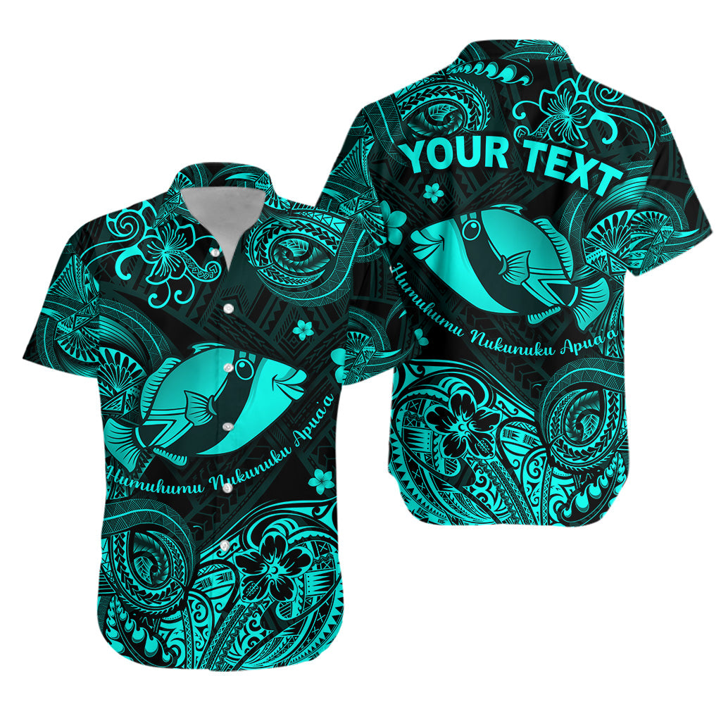 (Custom Personalised) Hawaii State Fish: Humuhumu Nukunuku Apua'a Polynesian Hawaiian Shirt Unique Style - Turquoise LT8 - Polynesian Pride