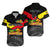 (Custom Personalised) Papua New Guinea SP Hunters Hawaiian Shirt Rugby Original Style - Black, Custom Text And Number LT8 Unisex Black - Polynesian Pride