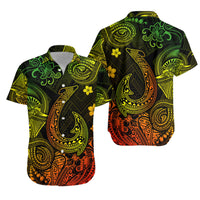 Hawaii Fish Hook Polynesian Matching Dress and Hawaiian Shirt Matching Couples Outfit Unique Style Reggae LT8 - Polynesian Pride