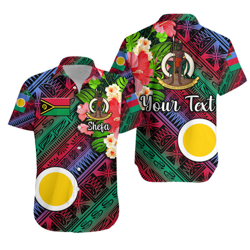 (Custom Personalised) Vanuatu Shefa Hawaiian Shirt Independence Be Proud LT8 Unisex Blue - Polynesian Pride