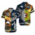 New Zealand Maori Aotearoa And Australia Aboriginal Hawaiian Shirt Together - Blue LT8 Unisex Black - Polynesian Pride