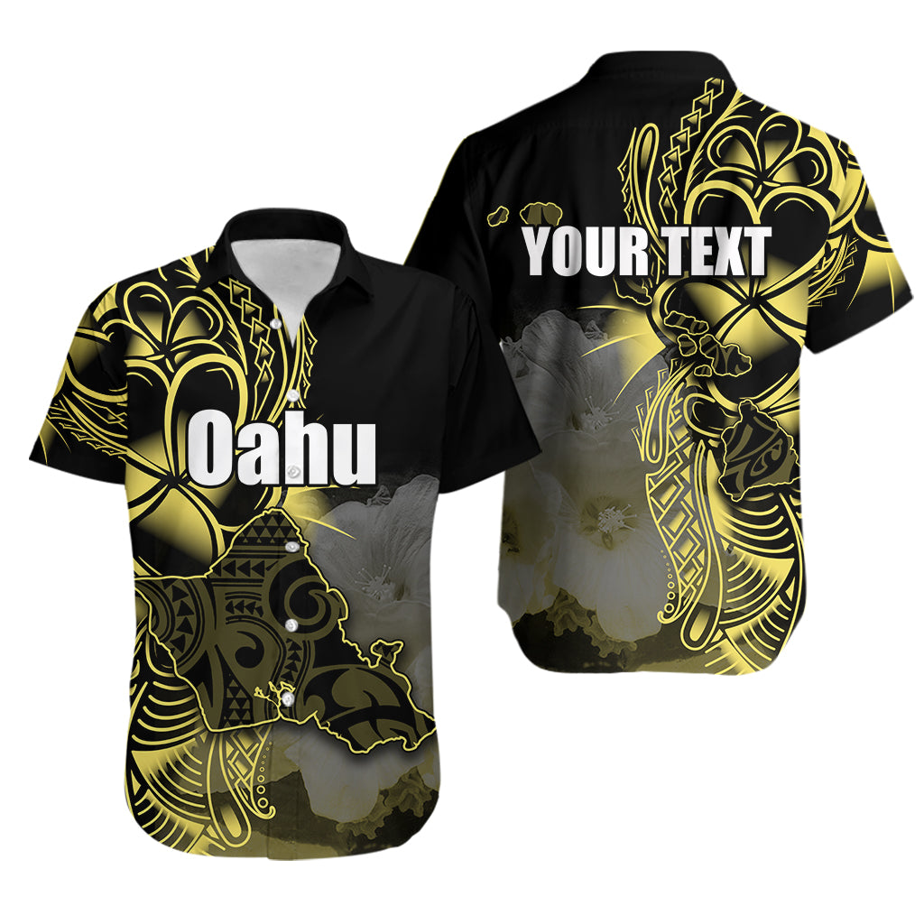 (Custom Personalised) Hawaiian Islands Hawaiian Shirt Oahu LT6 Unisex Yellow - Polynesian Pride