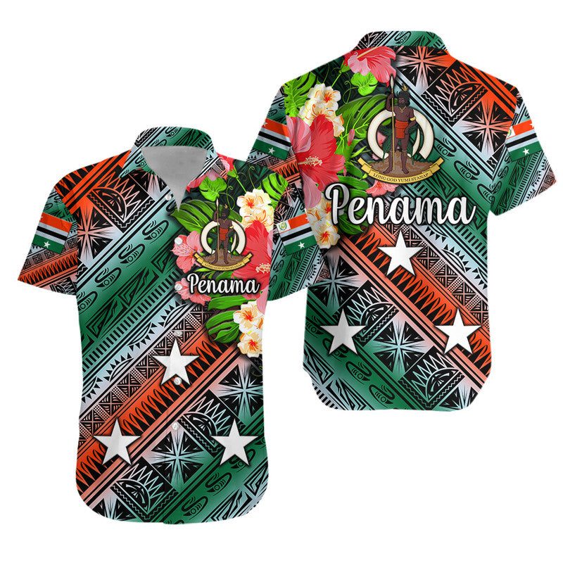 Vanuatu Penama Hawaiian Shirt Independence Be Proud LT8 Unisex Green - Polynesian Pride