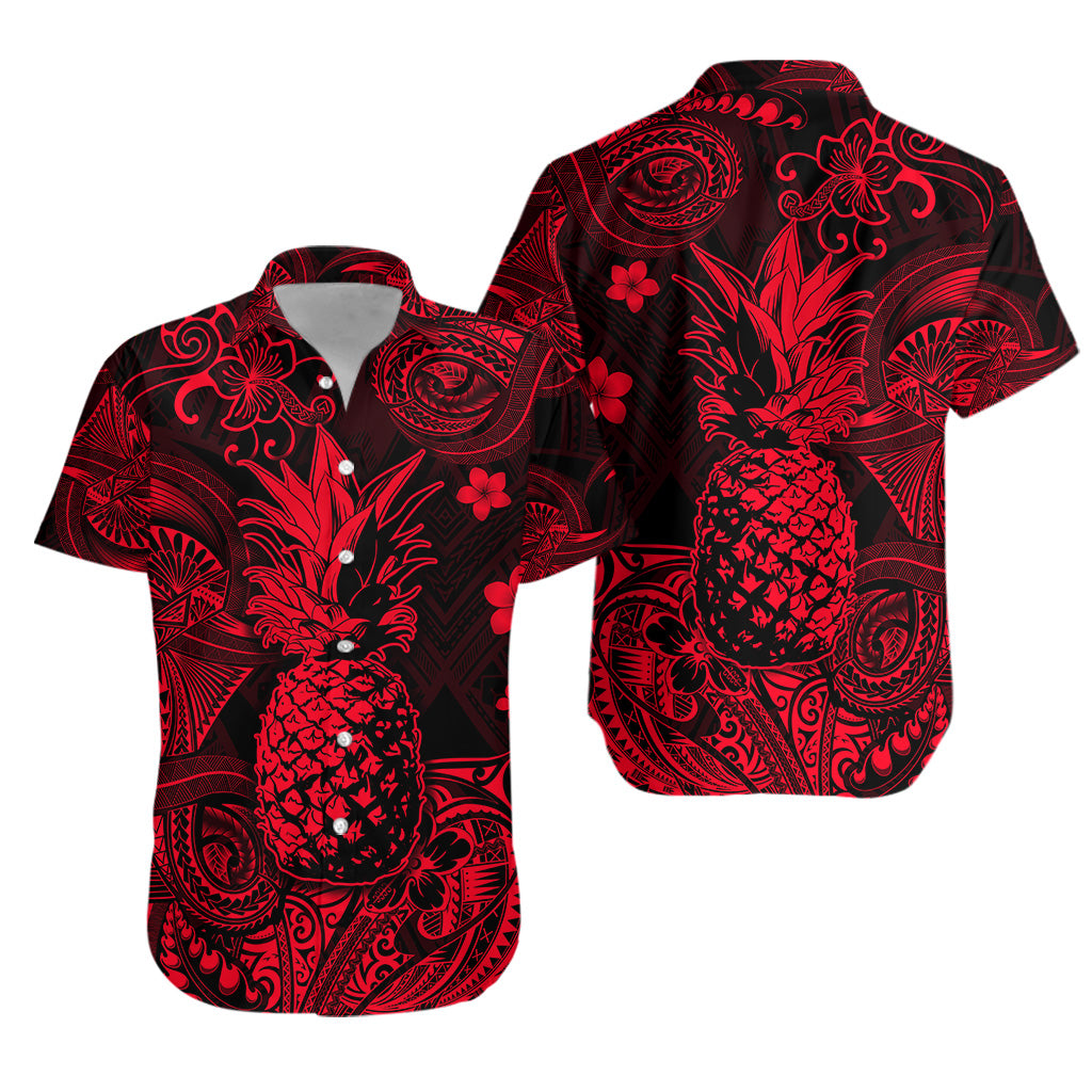 Hawaii Pineapple Polynesian Hawaiian Shirt Unique Style - Red LT8 - Polynesian Pride