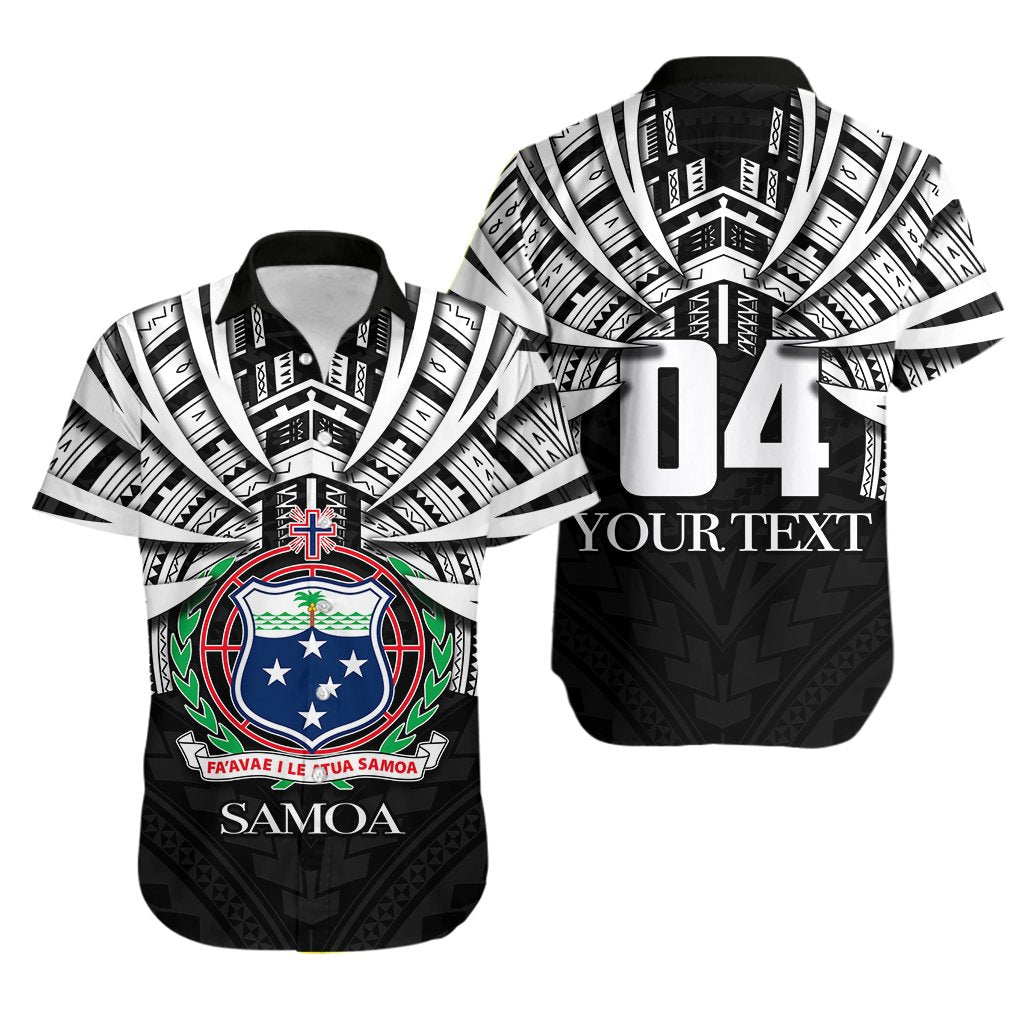 (Custom Personalised) Samoa Hawaiian Shirt Special Polynesian No.2 Unisex Black - Polynesian Pride