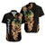 Pohnpei Simple Hawaiian Shirt Tropical Flowers LT13 Unisex Black - Polynesian Pride