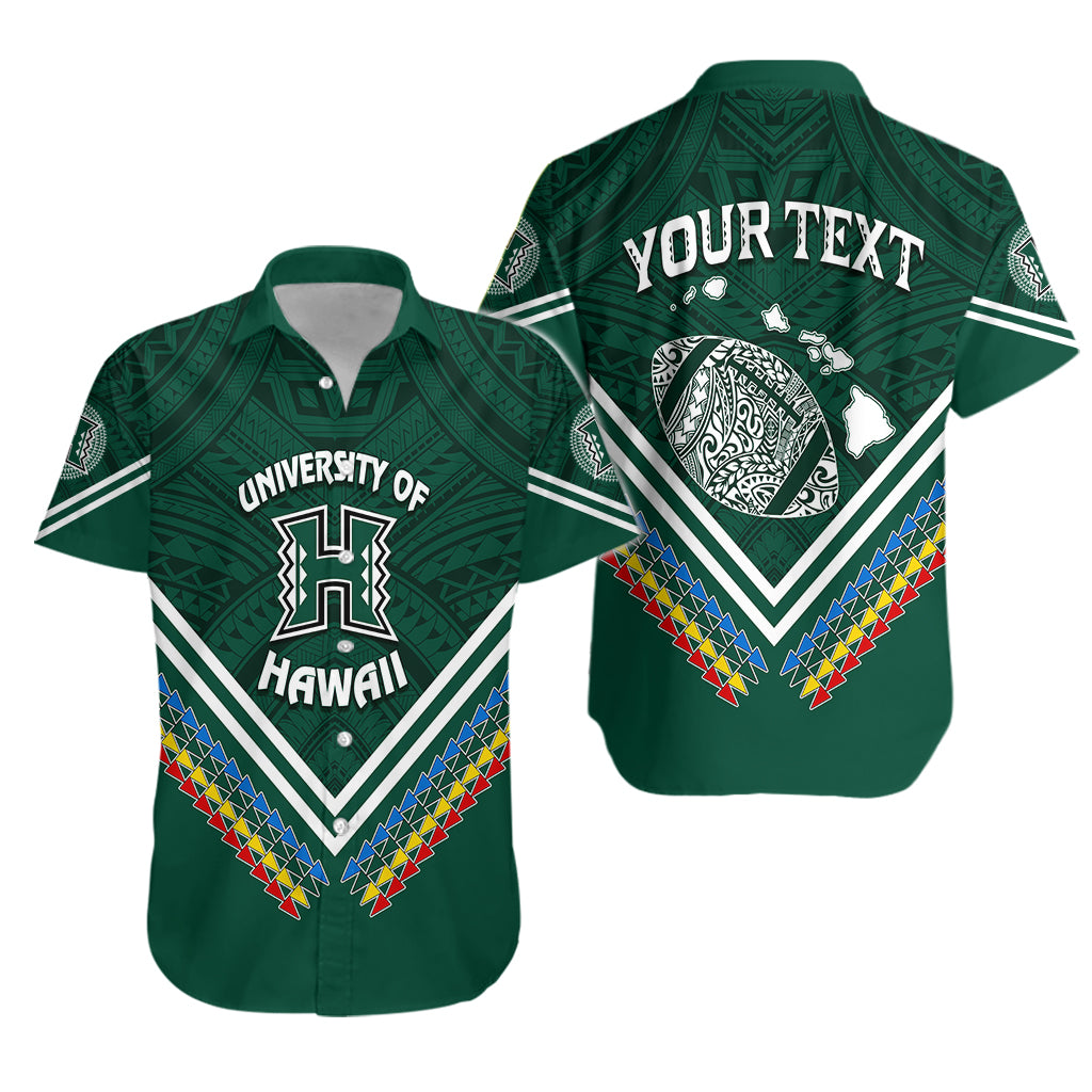 Personalised Hawaii Rainbow Warriors Hawaiian Shirt Simple Style LT7 Deep Green - Polynesian Pride