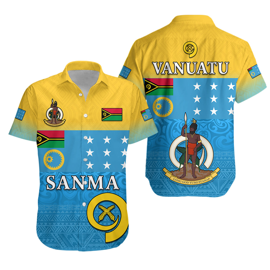 Sanma Province Hawaiian Shirt Vanuatu Proud LT13 Unisex Blue - Polynesian Pride