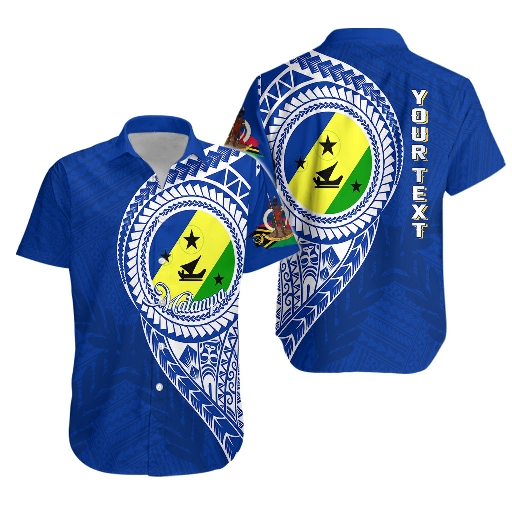 (Custom Personalised) Vanuatu Malampa Province Hawaiian Shirt Malampa Emblem LT7 Unisex Blue - Polynesian Pride