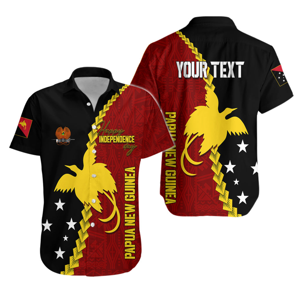 Personalised Papua New Guinea Hawaiian Shirt 47th Independence Anniversary - Motu Revareva LT7 Unisex Red - Polynesian Pride