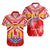 Tahiti Rugby Hawaiian Shirt Polynesian Coat Of Arms and Flag Unisex Red - Polynesian Pride