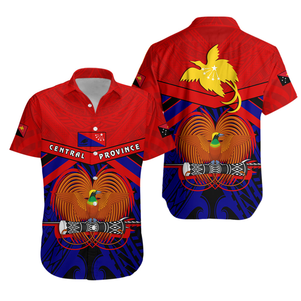Central Province Hawaiian Shirt Papua New Guinea LT13 Unisex Red - Polynesian Pride