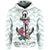 Custom Hawaiian Anchor Hibiscus Wave Hoodie - Polynesian Pride