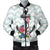 Hawaiian Anchor Hibiscus Wave Bomber Jacket - AH Black Unisex - Polynesian Pride