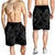 Hawaiian Anchor Poly Tribal Hibiscus Polynesian Men's Shorts Gray - AH - Polynesian Pride