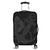 Hawaiian Anchor Poly Tribal Hibiscus Polynesian Luggage Covers Gray - AH Black - Polynesian Pride