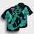 Hawaiian Anchor Poly Tribal Hibiscus Polynesian Hawaiian Shirt Turquoise - AH - Polynesian Pride