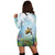 Hawaiian Animal In The Ocean Polynesian Hoodie Dress - AH - Polynesian Pride