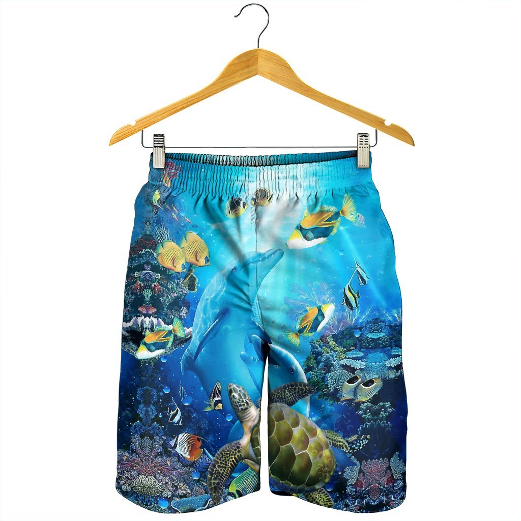 Hawaiian Animal Ocean Men's Shorts - AH - Polynesian Pride