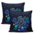 Hawaiian Blue Ocean Honu And Flowers Pillow Covers AH - Polynesian Pride