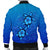 Hawaiian Blue Turtle and Hibiscus Polynesian Bomber Jacket - AH - Polynesian Pride