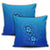 Hawaiian Blue Turtle and Hibiscus Polynesian Pillow Covers - AH - Polynesian Pride