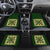 Hawaiian Car Floor Mats Royal Pattern - Emerald Green - Polynesian Pride