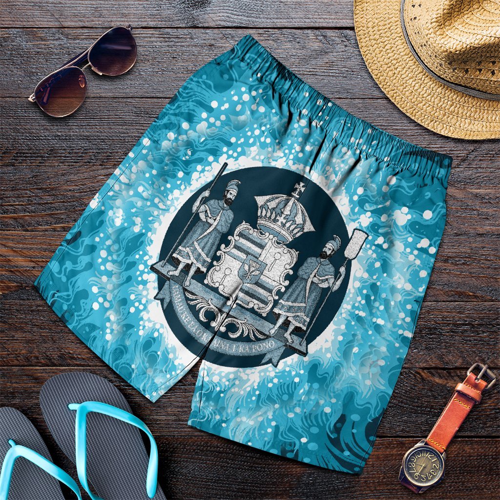 Hawaiian Coat Of Arms Polynesian Men's Shorts - AH Art - Polynesian Pride