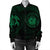 Hawaiian Coat Of Arms Turtle Polynesian Bomber Jacket Green AH - Polynesian Pride