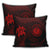 Hawaiian Coat Of Arms Turtle Polynesian Pillow Covers Red AH - Polynesian Pride