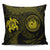 Hawaiian Coat Of Arms Turtle Polynesian Pillow Covers Yellow AH Pillow Covers Black - Polynesian Pride