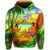 Hawaiian Couple Sing A Song On Beach Sunset Hoodie - Polynesian Pride