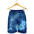 Hawaiian Dolphin Hibiscus Tropic Blue Polynesian Men's Shorts - AH - Polynesian Pride