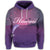 Hawaiian Dolphin Violet Polynesian Hoodie - Polynesian Pride