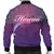 Hawaiian Dolphin Violet Polynesian Bomber Jacket - AH - Polynesian Pride