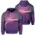 Hawaiian Dolphin Violet Polynesian Hoodie Unisex Art - Polynesian Pride