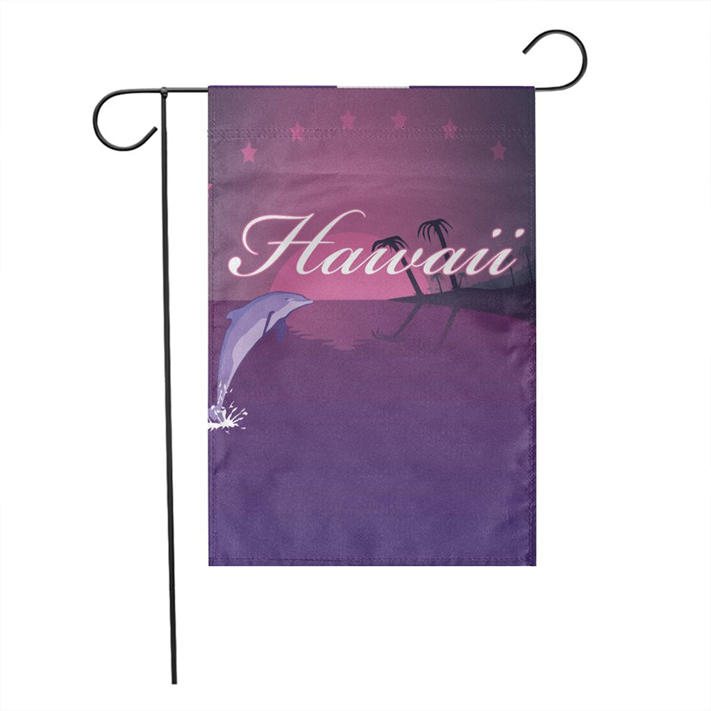 Hawaiian Dolphin Violet Polynesian Flag - AH - Polynesian Pride