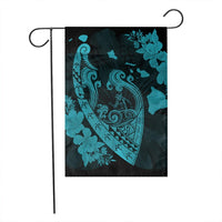 Hawaiian Fish Hook Hibiscus Banzai Surfing Polynesian Flag Blue - AH - Polynesian Pride