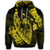 Hawaiian Fish Hook Hibiscus Banzai Surfing Polynesian Hoodie Yellow - Polynesian Pride