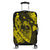 Hawaiian Fish Hook Hibiscus Banzai Surfing Polynesian Luggage Covers Yellow - AH Black - Polynesian Pride