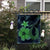 Hawaiian Fish Hook Hibiscus Plumeria Polynesian Flag - Green - AH - Polynesian Pride