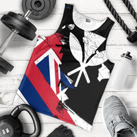 Hawaiian Flag Hawaii Map Kanaka Polynesian Tank Top - Classic Style - Polynesian Pride