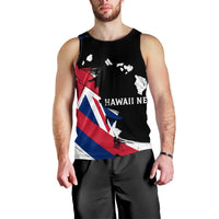 Hawaiian Flag Hawaii Map Nei Polynesian Tank Top - Classic Style Black - Polynesian Pride
