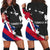 Hawaiian Flag Hawaii Map Nei Polynesian Hoodie Dress - Classic Style Black - Polynesian Pride